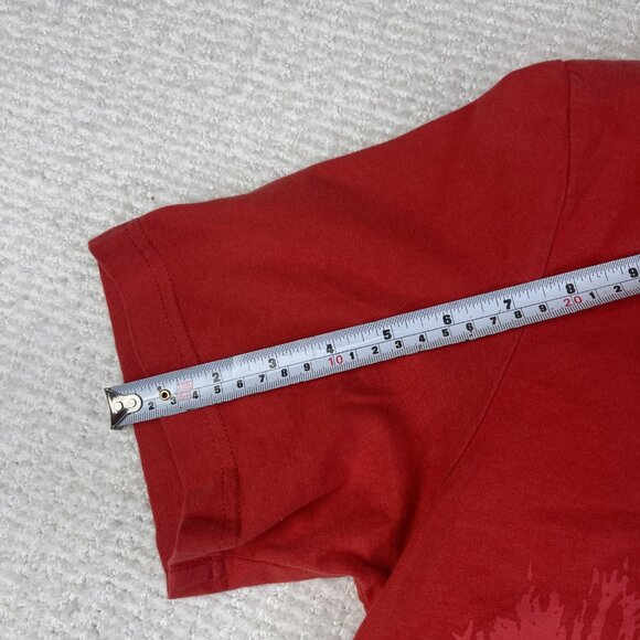 Y2K Can Am BRP Racing Shirt Men M Red AOP Motosport Dirtbike Biker - Picture 11 of 16